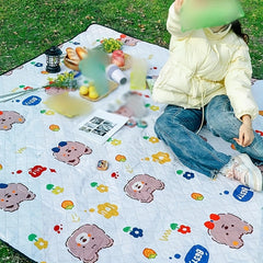 Cartoon Portable Picnic Mat Waterproof Beach Blanket