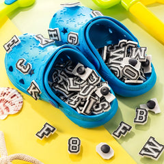 74 Pcs A-Z & 0-9 Shoe Charms For Clogs Sandals DIY Shoe Decoration