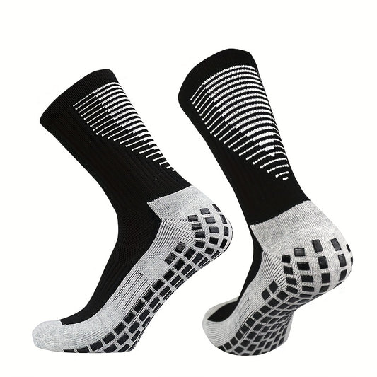 Non-slip Athletic Socks w/ Silicone Bottom for Football