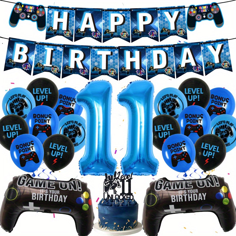Video Game Birthday Decorations Gaming Theme Party Balloons For Gamer Fans