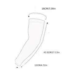 Candy Gradient Long Sleeve Women Casual Tie Dye UV Protection Ice Sleeves