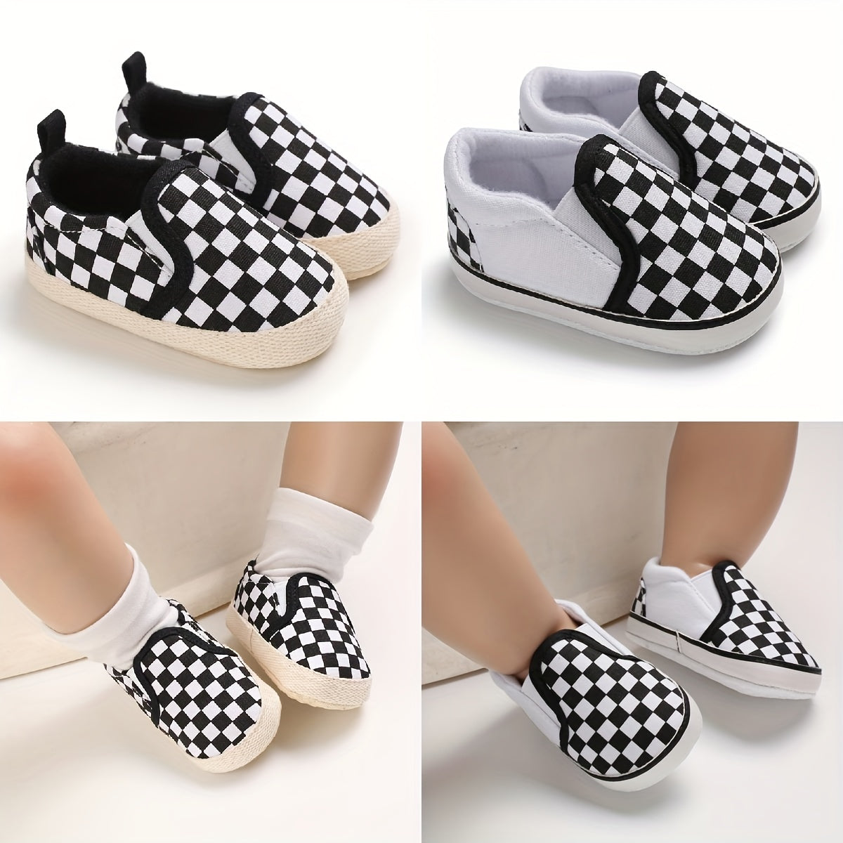 Baby Boys Slip On Sneakers Lightweight Non Slip Walking Shoes