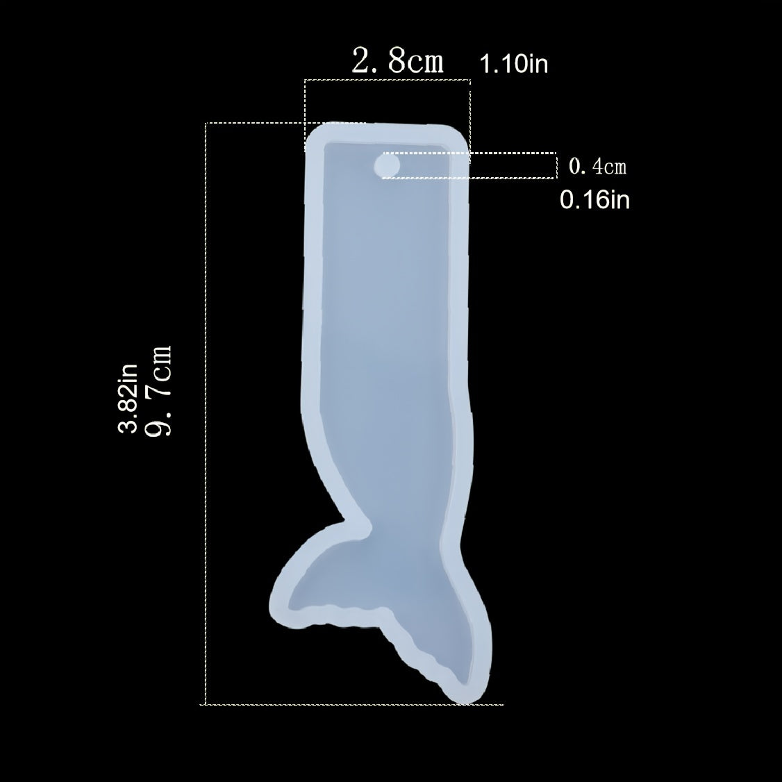 Silicone Fish Tail Bookmark Mold for Epoxy Resin Craft