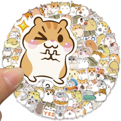 100 Hamster Graffiti Stickers for Notebooks and Cups
