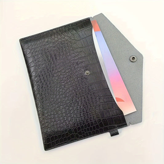 A4 PU Document Bag - Black