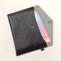 A4 PU Document Bag - Black