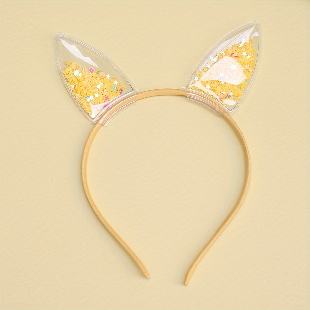 Glitter Star Sequin Inlaid Headband for Baby Girls