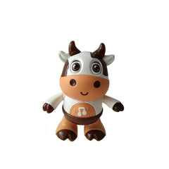 Kids' LED Cow Toy with Music & Lights Interactive Educational Animal Plaything
