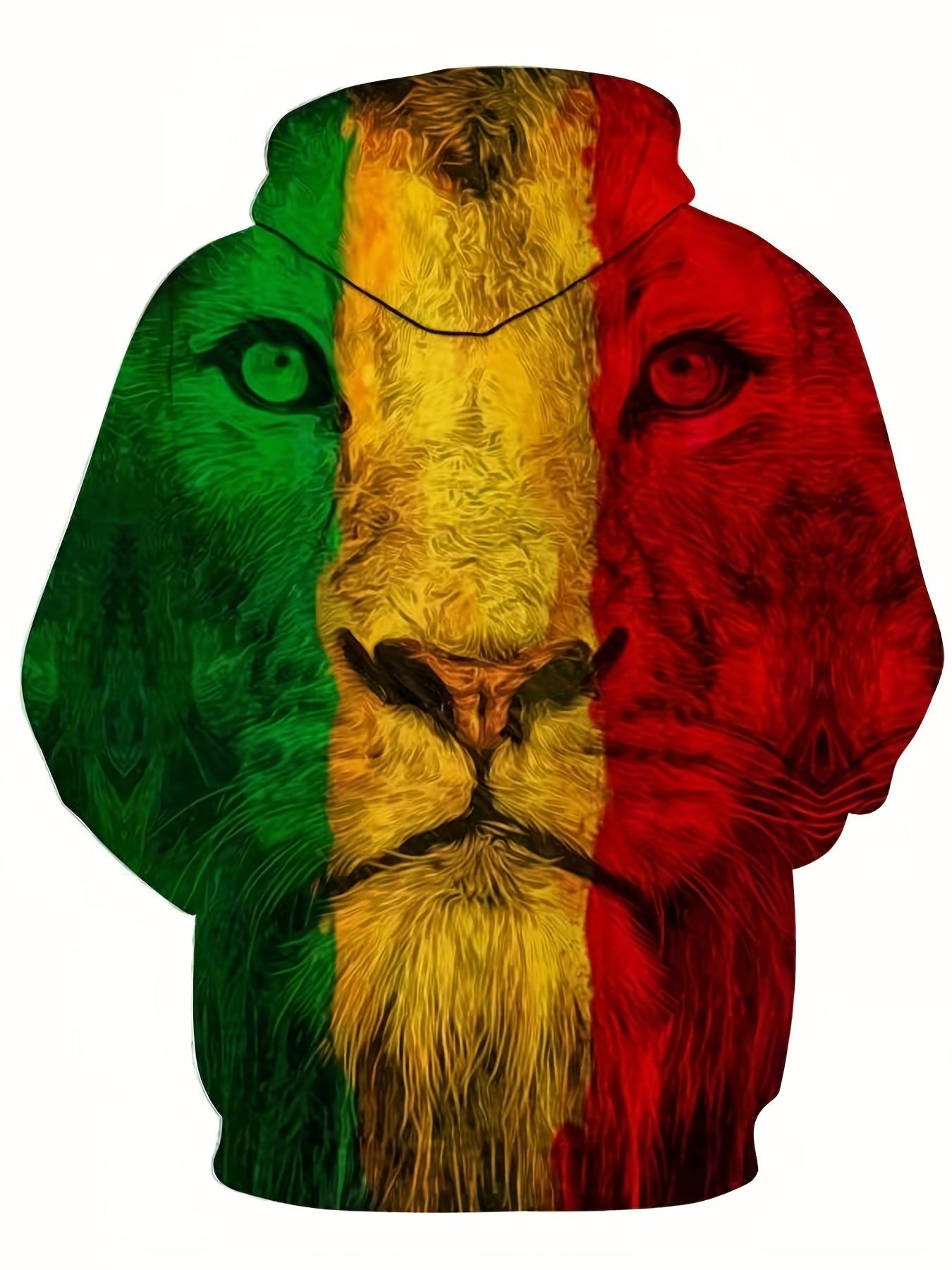 Men's 3D Animal Print Hoodie Breathable Hooded Sweatshirt