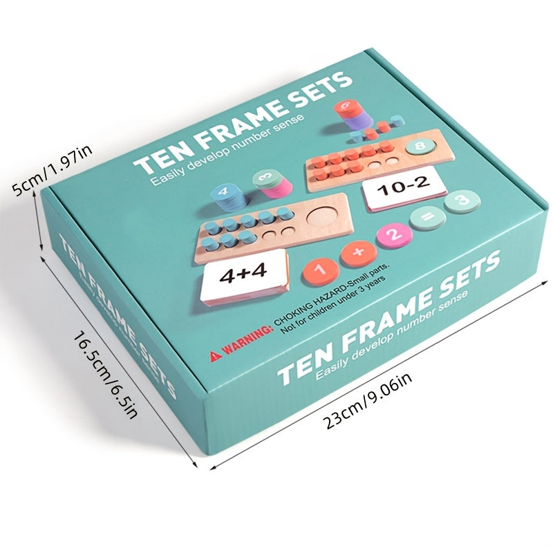 Wooden Math Counting Toy for Early Learning on Christmas And Birthdays