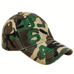 Camouflage Baseball Cap with Embroidery Duck Tongue