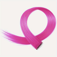 5Pcs Colorful Hair Extensions Clip In Highlight Rainbow Hair Y2K Synthetic Party