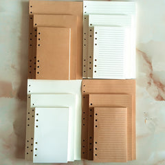 A5 Loose Leaf Paper 80 Sheets 160 Pages 6-Hole Core Replacement