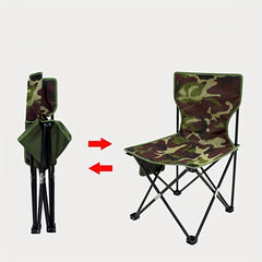 Outdoor Chair with Insulated Storage Bag and Backrest