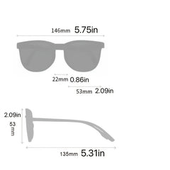Vintage Folding Sunscreen Sunglasses Unisex Anti UV