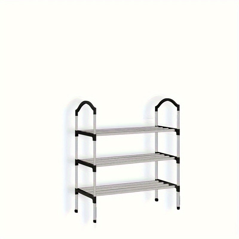 1pc Shoes Rack Easy Assembled Standing Dustproof Shoe Storage Shelf