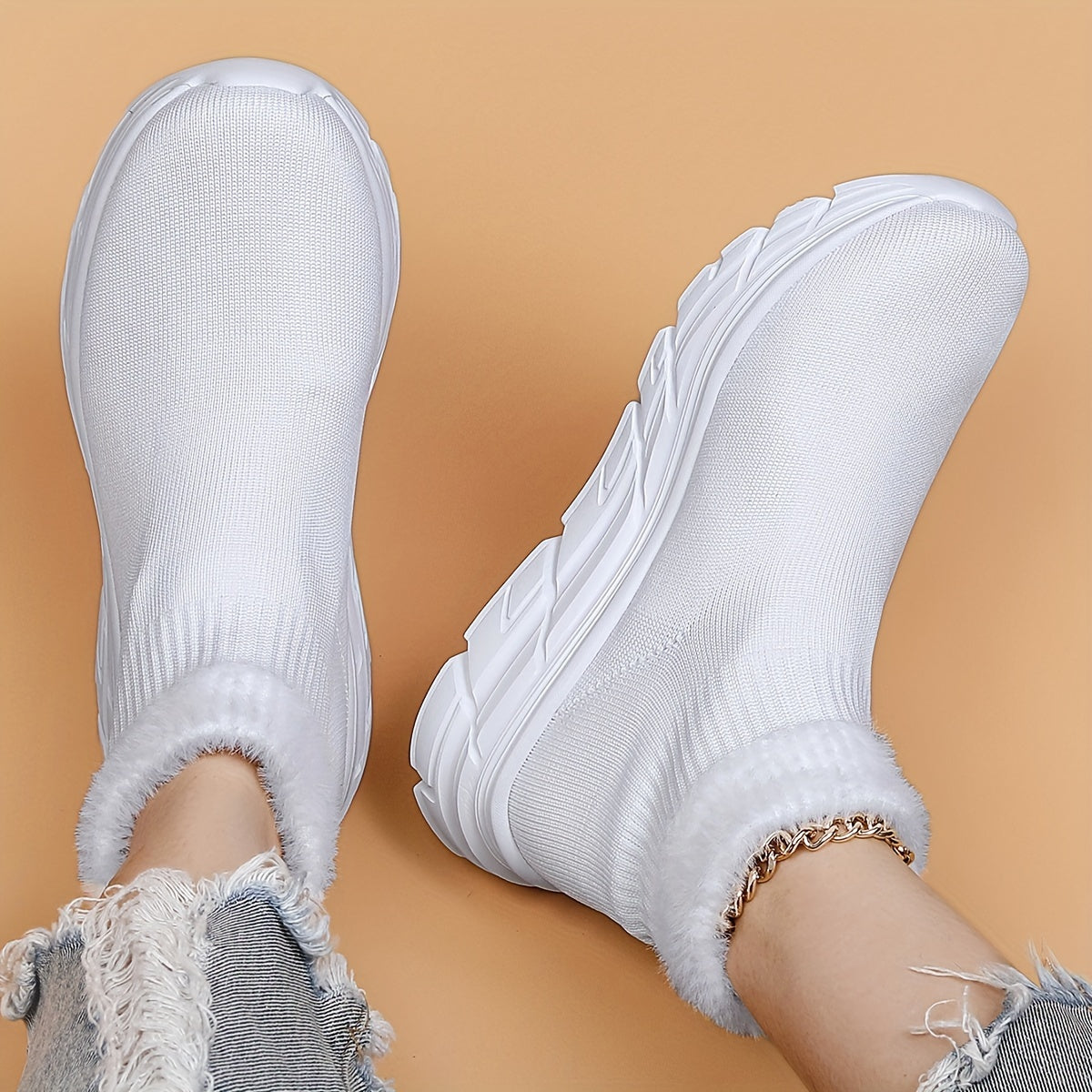Mesh Slip-On Breathable Running Shoes Comfortable Shock Absorption