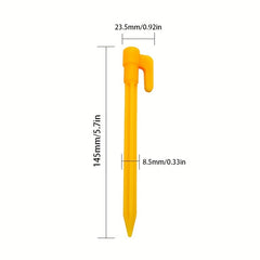 4pcs Serrated Plastic Tent Nail Extended Ground Nail For Camping