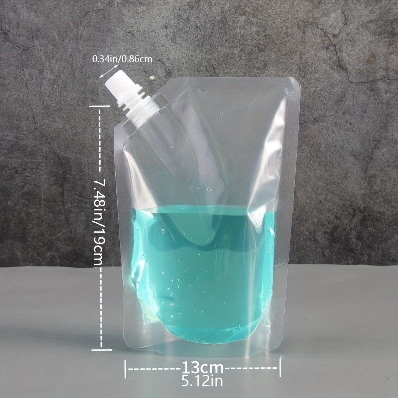 20pcs Reusable Drinking Flask Cruise Pouch Concealable Plastic Bags 16 Oz