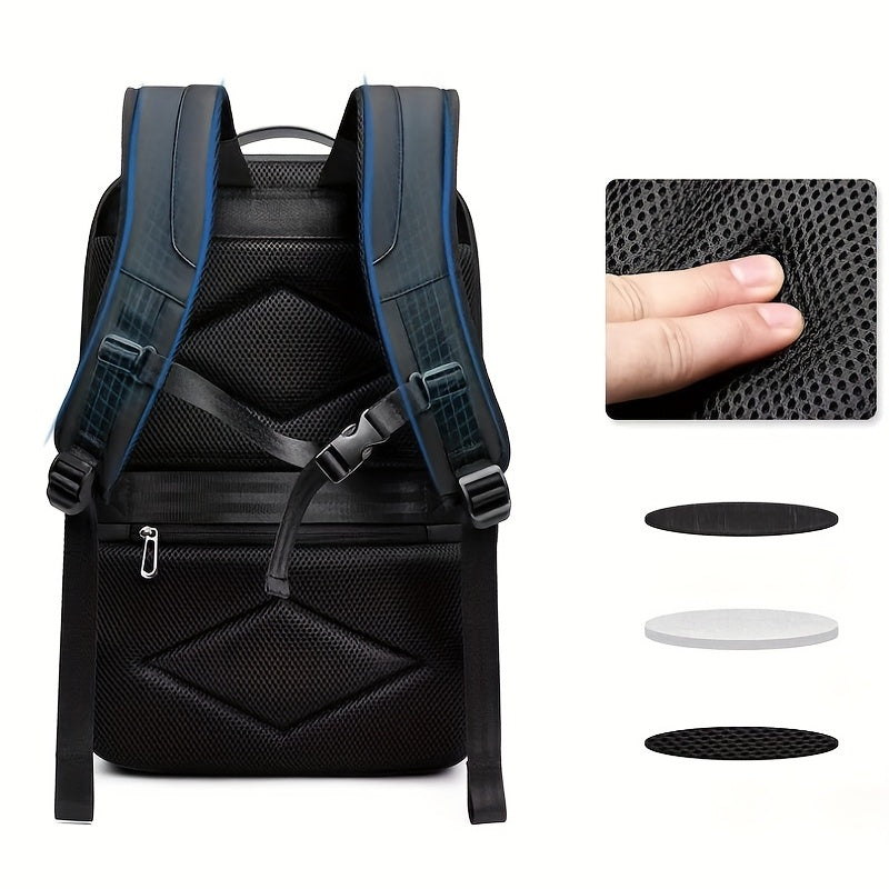 Men's Business Backpack USB Charging Anti Theft Lock Waterproof Bag Travel