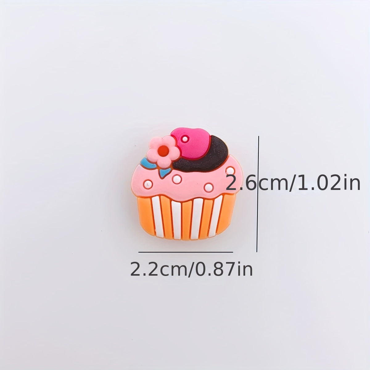24pcs Cartoon Ice Cream Shoe Charm DIY Decoration Set