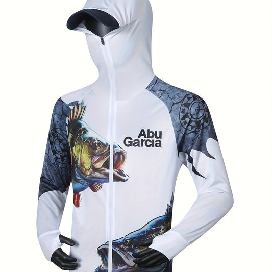 Men's UPF 50 Sun Protection Hooded Jacket Quick Dry Rash Guard