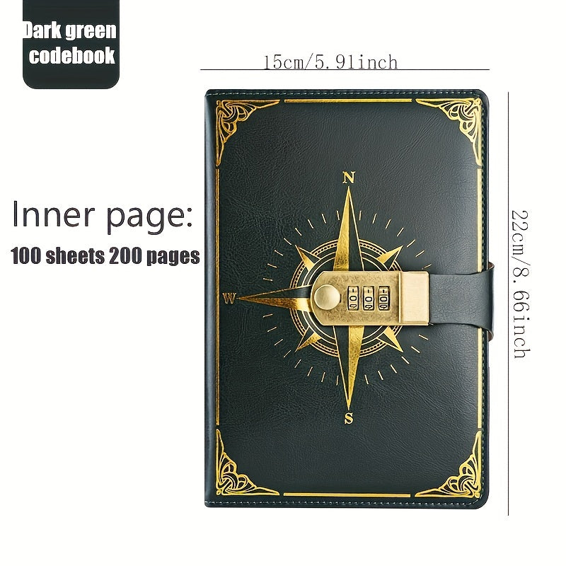 A5 Password Lock Notebook Student Notepad Thickened Shorthand