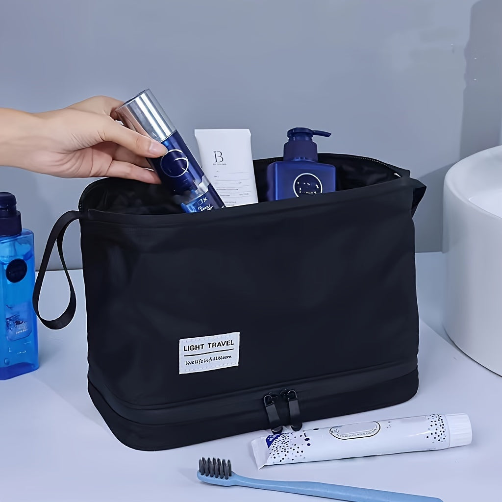 Large Capacity Travel Toiletry Bag with Multiple Compartments