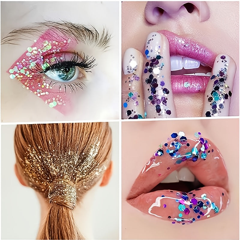 5 Grams Chameleon Glitter Powder & Holographic Chunky Glitter