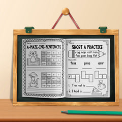 Interactive Phonics Workbook for Kids - Reading & Spelling Skills Development
