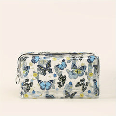 Butterfly Pattern Clear Makeup Bag Travel Waterproof Cosmetic Pouch
