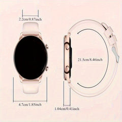 KDKP 3 Touchscreen Smartwatch for Android & iOS TPU Strap Aluminum Case