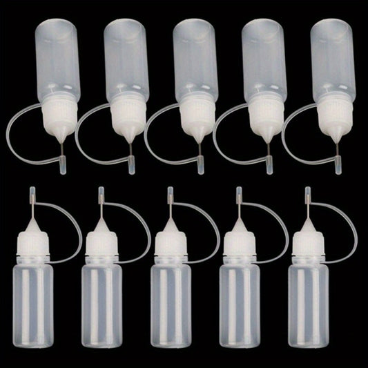 10pcs 10ml Needle Tip Squeeze Bottle for DIY Quilting Paint Glue
