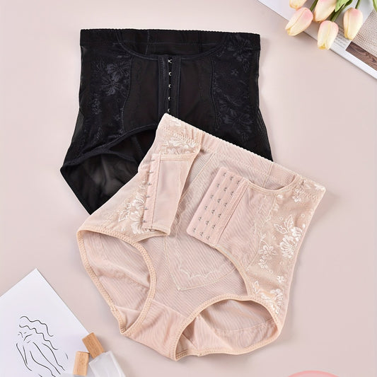 Mesh Stitching Tummy Control Slimming Panties Women's Underwear