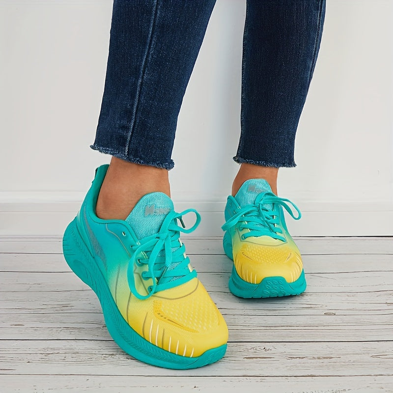 Ombre Non Slip Running Shoes Casual Sneakers
