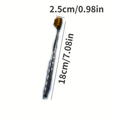 Soft Hair Toothbrush Colorful Handle Wide Head Adult Household Couple Toothbrush