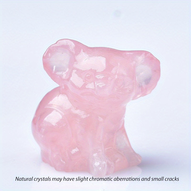 Crystal Carved Koala Stone For Healing Home Decor