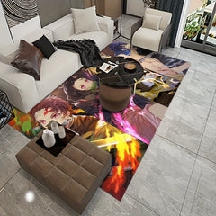 Crystal Velvet Area Rug Non Slip Memory Sponge Stain Resistant