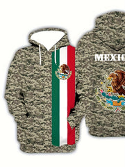 Eagle Holding Snake Hoodie Men's Graphic Pullover