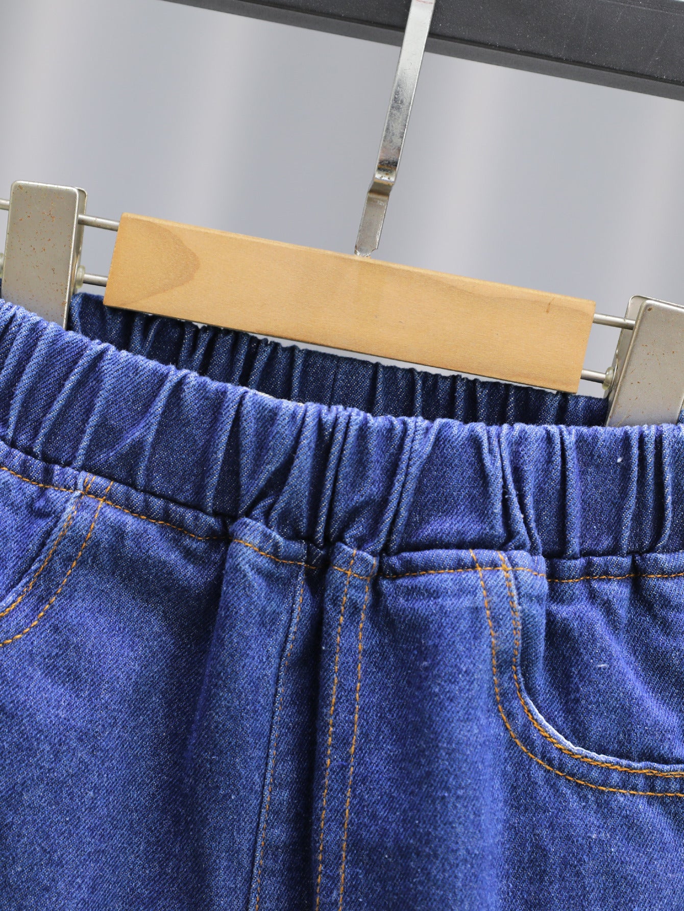 Girls Stitching Casual Style Jeans
