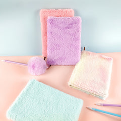 Plain Colour Plush Book Colourful Journal Creative Book Diary Notepad