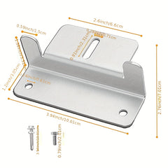 4pcs Outdoor RV Solar Bracket Aluminum Alloy Solar Panel Mounting Block