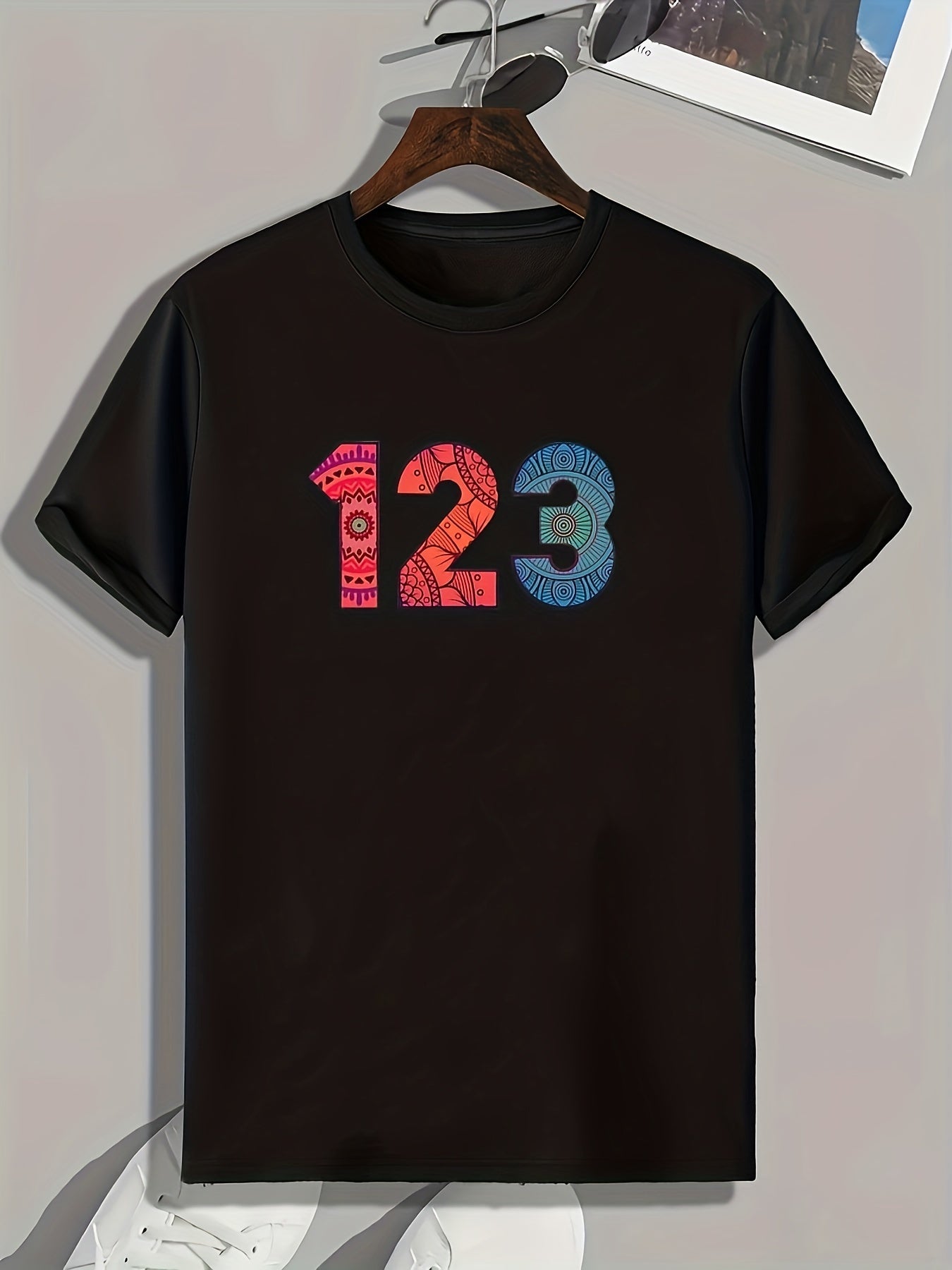 Number Print Men's Graphic T shirt Casual Comfy Tees For Summer