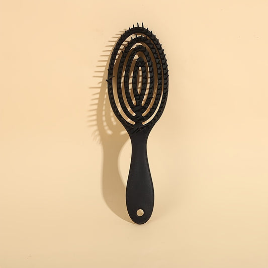 Hollow Out Scalp Massage Hair Comb Curved Hairdressing Brush