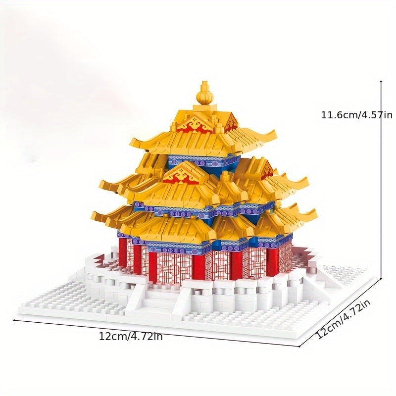 Chinese Style Pagoda Building Set Traditional Architecture