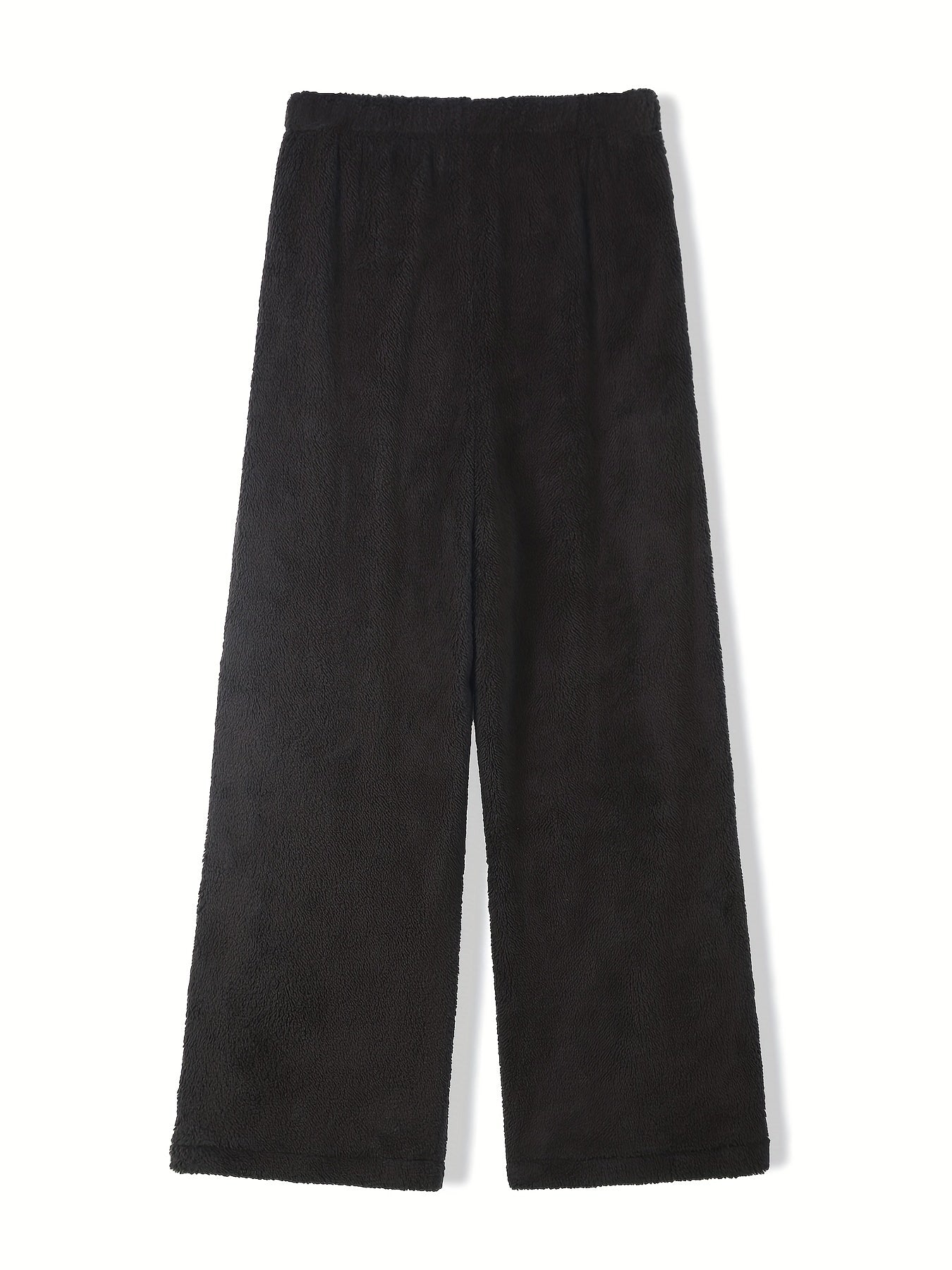 Fuzzy Fleece High Rise Straight Leg Pants