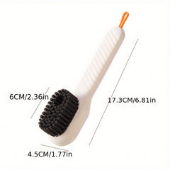 Automatic Liquid Adding Shoe Brush Long Handle Clothes Laundry Cleaning Tool