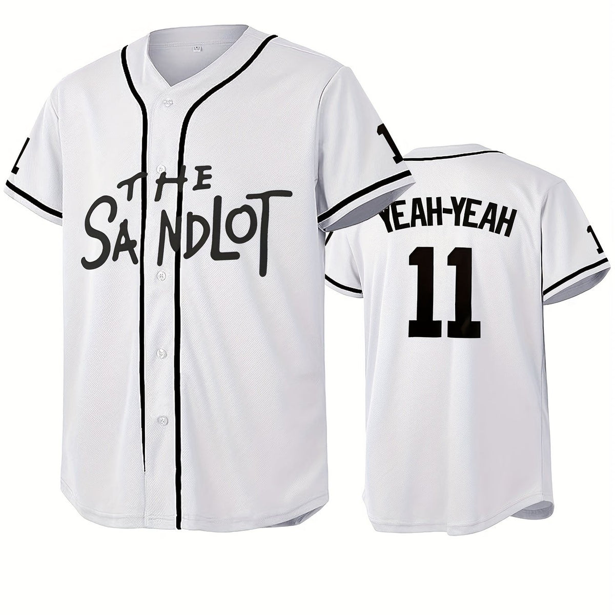 Men's 11 Classic Baseball Jersey Retro Baseball Shirt Slightly Stretch