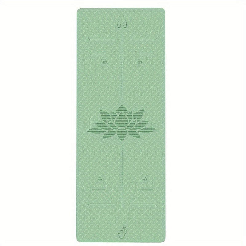 TPE Yoga Mat 12mm Thickness Non Slip Soft Fitness Pilates Mat With Pattern