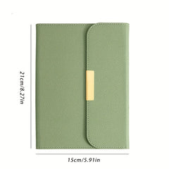 A5 100Sheets 200Pages PU Leather Business Notebook